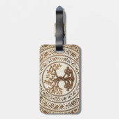 Celtic Knot Tree of life -Yggdrasil Gepäckanhänger (Rückseite vertikal)