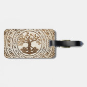 Celtic Knot Tree of life -Yggdrasil Gepäckanhänger (Rückseite horizontal)