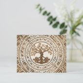 Celtic Knot Tree of life - Yggdrasil Postkarte (Stehend Vorderseite)