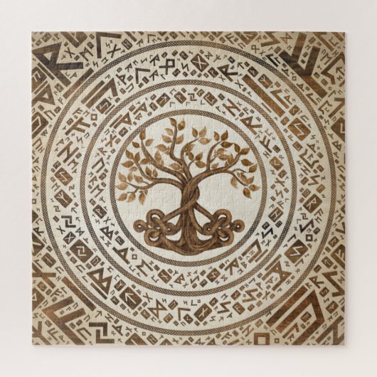 Celtic Knot Tree of life - Yggdrasil Puzzle (Vertikal)