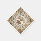 Celtic Knot Tree of life - Yggdrasil Serviette (Ecke)