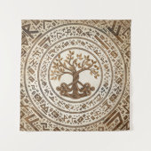 Celtic Knot Tree of life -Yggdrasil Wandteppich (Vorderseite)