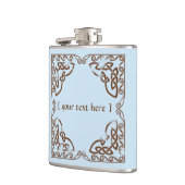 Celtic Knot Tribal Design Weatherred Brown Version Flachmann (Links)