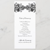 Celtic Knot Twining Vines Wedding Program Programm (Rückseite)