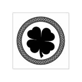 Celtic Knot Vierblättriges Kleeblatt Briefmarke Gummistempel (Prägung)