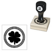 Celtic Knot Vierblättriges Kleeblatt Briefmarke Gummistempel (Stempel)
