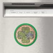Celtic Knot - Vierblättriges Kleeblatt Magnet (In Situ (Geschirrspüler))