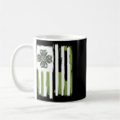 Celtic Knot Vierblättriges Kleeblatt Stripes Desig Kaffeetasse (Links)