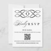 Celtic Knot Wedding RSVP Card Karte (Vorderseite)