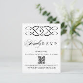 Celtic Knot Wedding RSVP Card Karte (Stehend Vorderseite)