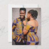 Celtic Knot Wedding RSVP Card Karte (Rückseite)