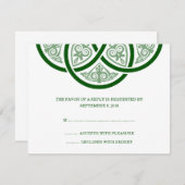 Celtic Knot Wedding RSVP Cards (Vorne/Hinten)