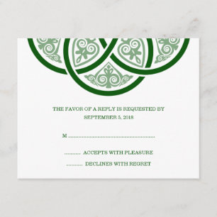 Celtic Knot Wedding RSVP Cards Karte