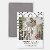 Celtic Knot Wedding Save the Date Magnet (Vorderseite/Rückseite)