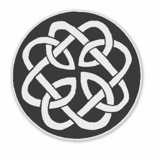 Celtic Knot Work Circle Aufkleber (Vorderseite)