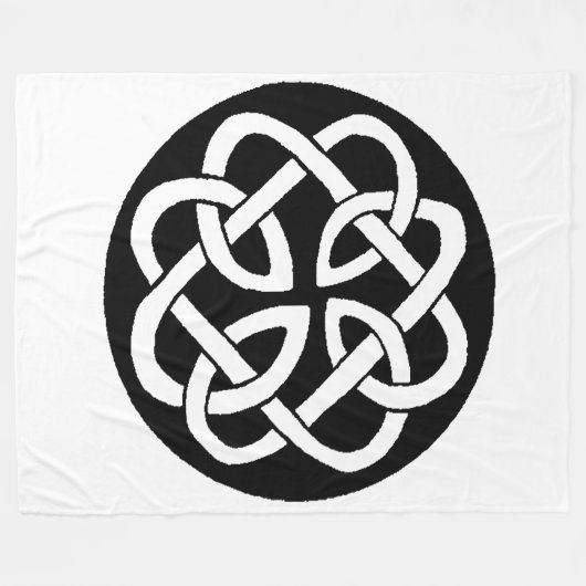 Celtic Knot Work Circle Fleecedecke (Vorderseite (Horizontal))