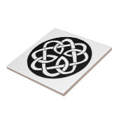 Celtic Knot Work Circle Fliese (Seite)
