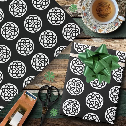 Celtic Knot Work Circle Geschenkpapier