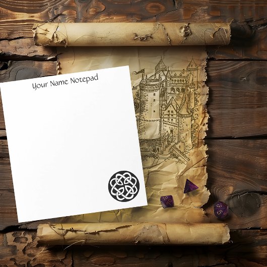 Celtic Knot Work Circle Notizblock