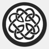 Celtic Knot Work Circle Runder Aufkleber (Vorderseite)