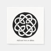 Celtic Knot WorK Circle Serviette (Vorderseite)