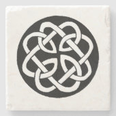 Celtic Knot Work Circle Steinuntersetzer (Vorderseite)