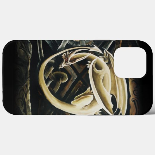 Celtic Knot Work Cream Dragon Case-Mate iPhone Hülle (Rückseite (Horizontal))