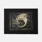 Celtic Knot Work Cream Dragon Fußmatte (Vorderseite)
