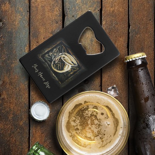 Celtic Knot Work Cream Dragon Geldbeutel Flaschenöffner