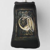 Celtic Knot Work Cream Dragon Golf Headcover (Rotieren 90)