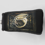 Celtic Knot Work Cream Dragon Golf Headcover (Vorderseite)