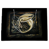 Celtic Knot Work Cream Dragon Große Geschenktüte (Vorderseite)