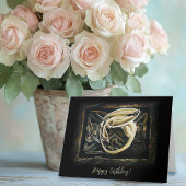 Celtic Knot Work Cream Dragon Karte