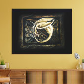 Celtic Knot Work Cream Dragon Leinwanddruck (Insitu (Wohnzimmer))