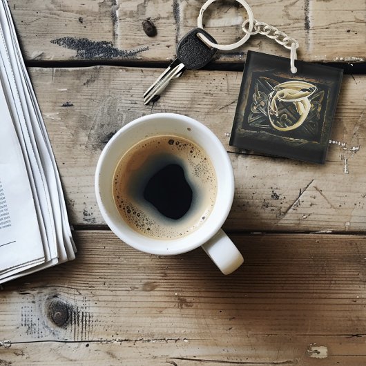 Celtic Knot Work Cream Dragon Schlüsselanhänger