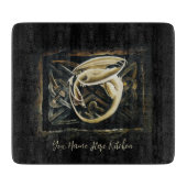 Celtic Knot Work Cream Dragon Schneidebrett (Vorderseite)