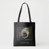 Celtic Knot Work Cream Dragon Tasche (Vorderseite)