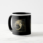 Celtic Knot Work Cream Dragon Tasse (Vorderseite Links)