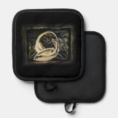 Celtic Knot Work Cream Dragon Topflappen (Vorderseite/Rückseite)