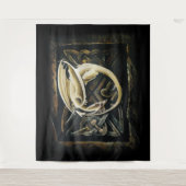 Celtic Knot Work Cream Dragon Wandteppich (Vorderseite)