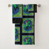 Celtic Knot Work Green Fairy Badhandtuch Set (Insitu)