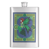 Celtic Knot Work Green Fairy Flachmann (Vorderseite)