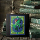 Celtic Knot Work Green Fairy Fliese