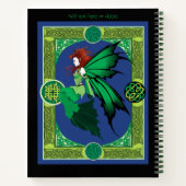 Celtic Knot Work Green Fairy Notizblock (Rückseite)