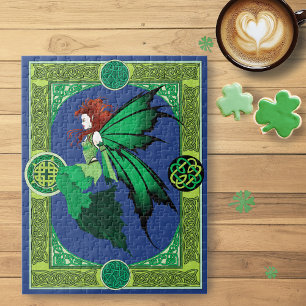 Celtic Knot Work Green Fairy Puzzle