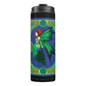 Celtic Knot Work Green Fairy Thermosbecher (Vorderseite)