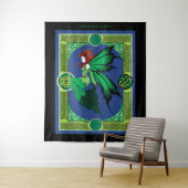 Celtic Knot Work Green Fairy Wandteppich (Beispiel)