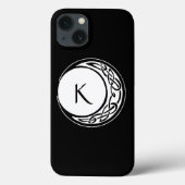 Celtic Knot Work Moon Circle Monogram Case-Mate iPhone Hülle (Rückseite)
