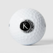 Celtic Knot Work Moon Circle Monogram Golfball (Vorderseite)