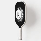 Celtic Knot Work Moon Circle Monogram Pickleball Schläger (Links)